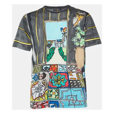 Dolce & Gabbana Multicolor Printed Cotton T-Shirt