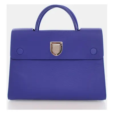 Dior Blue Leather Diorever Top Handle Bag