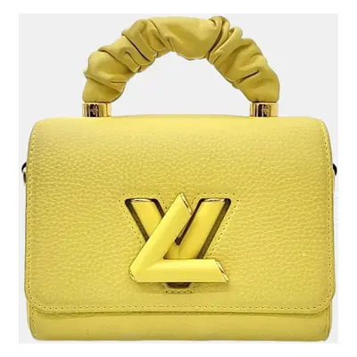 Louis Vuitton Yellow Leather Twist PM Top Handle Bag