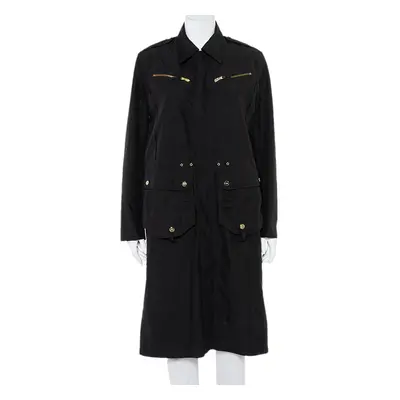 Ralph Lauren Collection Black Synthetic Zip Front Utility Coat