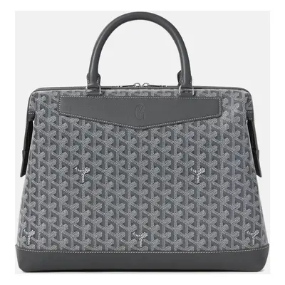 Goyard Grey Leather and Signature Canvas Cisaplin Document Case