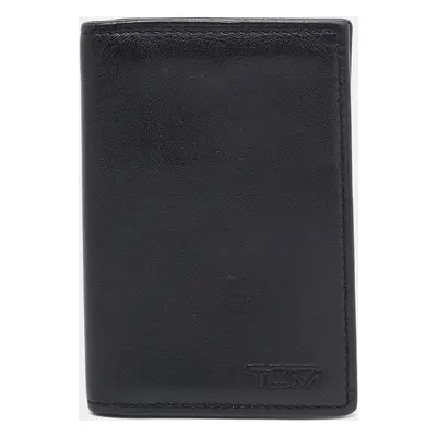 TUMI Black Leather Bifold Card Holder