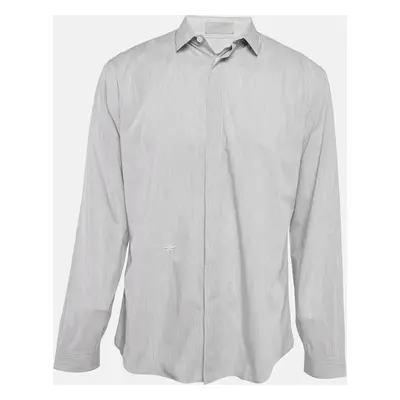 Dior Homme Grey Cotton Long Sleeve Shirt