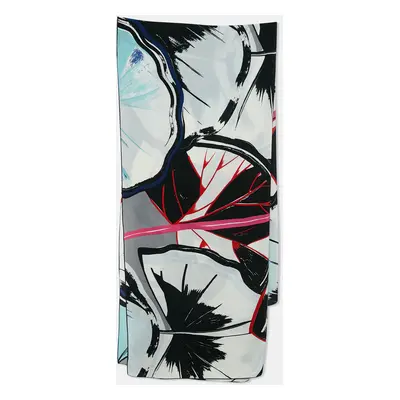 Balenciaga Multicolor Abstract Printed Silk Scarf