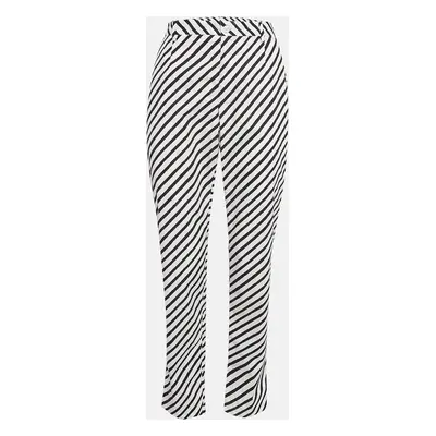 Dolce & Gabbana White Striped Cotton Trousers