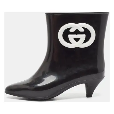 Gucci Black Rubber Ankle Length Boots Size