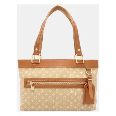 Louis Vuitton Brown/Beige Canvas Monogram Mini Lin Lucille PM Handbag