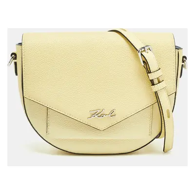 Karl Lagerfeld Light Yellow K/Karry All Front Crossbody Bag