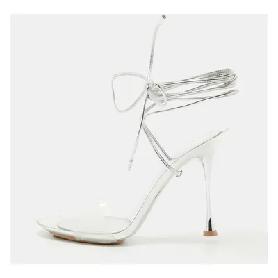 Gianvito Rossi Transparent PVC and Leather Spice Sandals Size