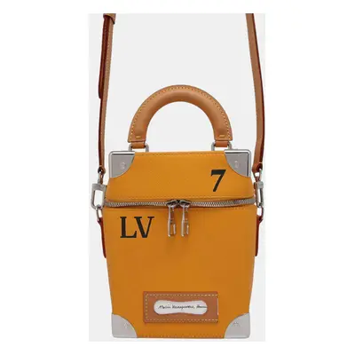 Louis Vuitton Saffron Yellow Cowhide Leather Vertical Box Trunk