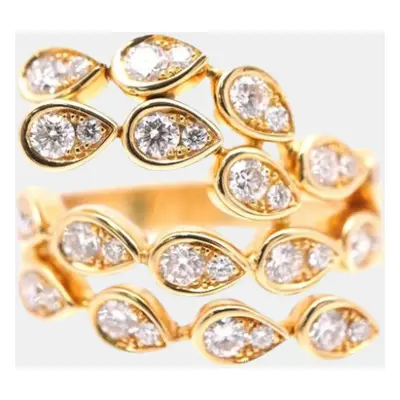 Piaget 18K Yellow Gold and Diamond Magic Garden Band Ring EU