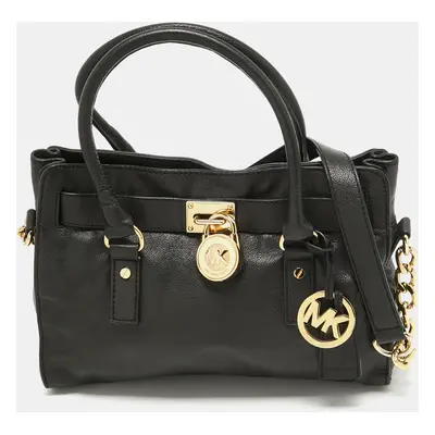 MICHAEL Michael Kors Black Saffiano Leather Hamilton East West Tote