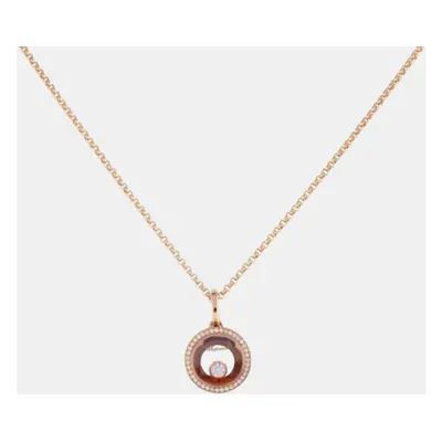 Chopard Happy Diamonds Icon 18K Rose Gold Diamond Necklace