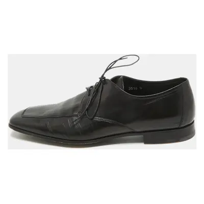 Prada Black Leather Lace Up Derby Size