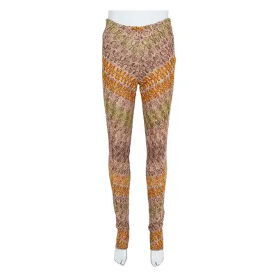 Missoni Multicolor Crocheted Knit Straight Leg Trousers