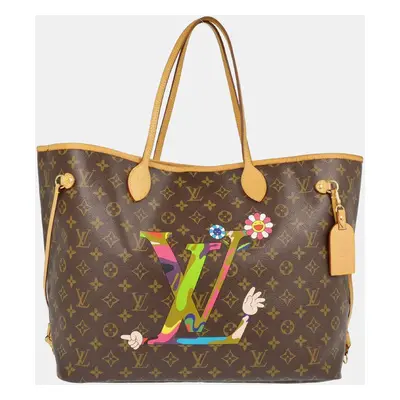 Louis Vuitton Monogram Takashi Murakami Neverfull GM Tote Bag