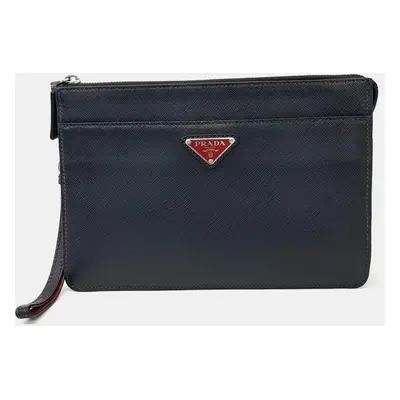 Prada Saffiano Treble Clutch