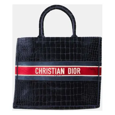 Dior Velvet Book Tote Bag