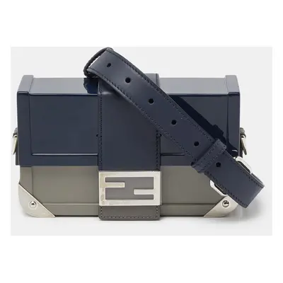 Fendi Tri Color Plexiglass and Leather Mini Trunk Bag