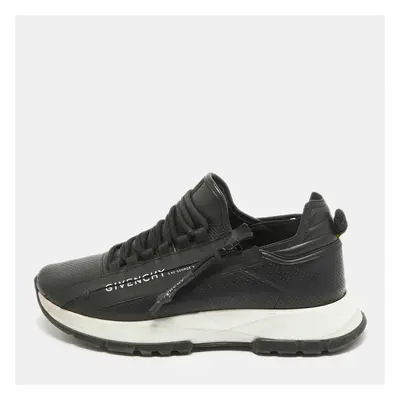 Givenchy Black Leather Spectre Lace Up Sneakers Size