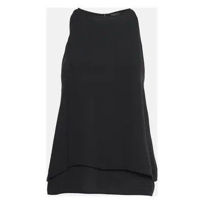 Theory Black Silk Sleeveless Top