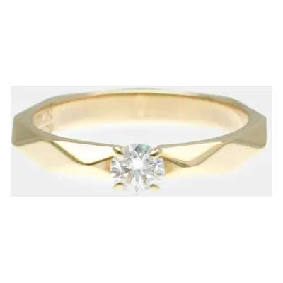 Boucheron 18K Pink Gold Diamond Facette Ring EU