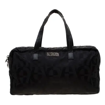 Aigner Black Nylon Satchel