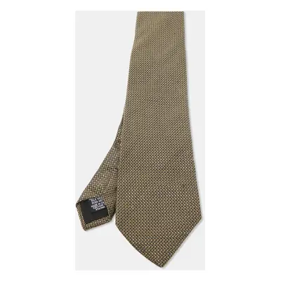 Boss By Hugo Boss Brown Patterned Silk Traditional Tie