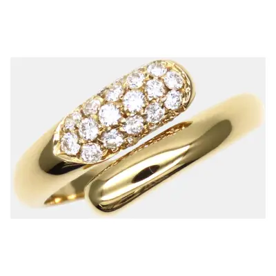 Bvlgari 18K Yellow Gold and Diamond Astrea Ring EU