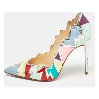 Christian Louboutin Multicolor Patent and Leather Explotek Pumps Size