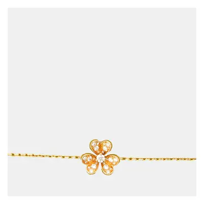 Van Cleef & Arpels Frivole Yellow Gold Diamond Frivole Bracelet