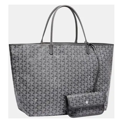 Goyard Grey Goyardine Coated Canvas and Leather Saint Louis GM Tote