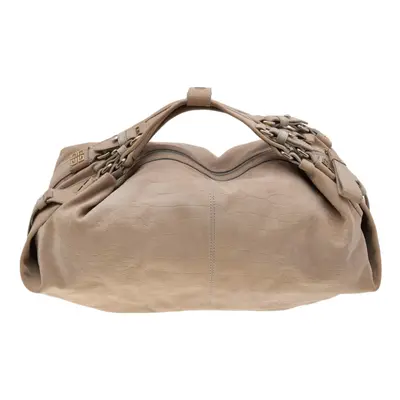 Givenchy Beige Leather Zip Hobo