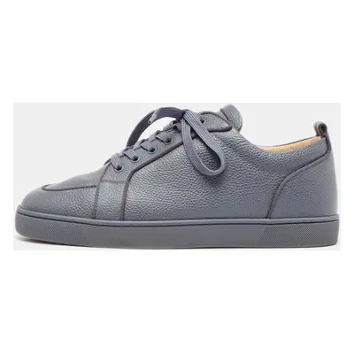 Christian Louboutin Grey Leather Rantulow Orlato Sneakers Size