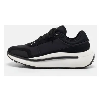 Y-3 x Adidas Black Fabric and Suede Low Top Sneakers Size