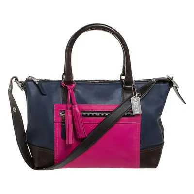 Coach Multicolor Leather Front Zip Tote