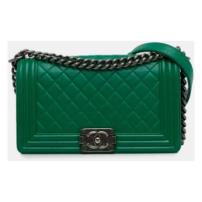 Chanel Medium Lambskin Boy Flap Bag