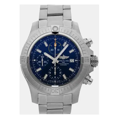 Breitling Blue Stainless Steel Avenger A13317101C1A1 Automatic Men's Wristwatch mm