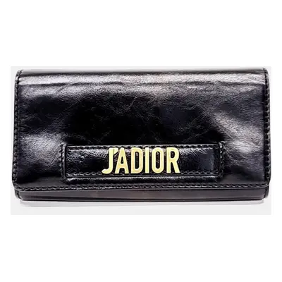 Dior Black Leather J'Adior Mini Chain Crossbody Bag