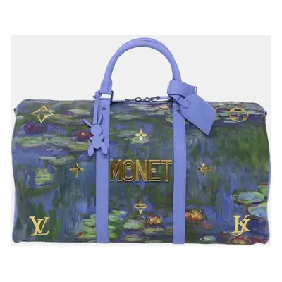 Louis Vuitton x Jeff Koons Multicolor Masters Collection Monet Keepall Bandouliere