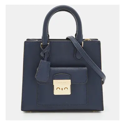 MICHAEL Michael Kors Blue Leather Mini Bridgette Tote