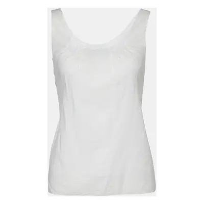 Marni White Cotton Sleeveless Top