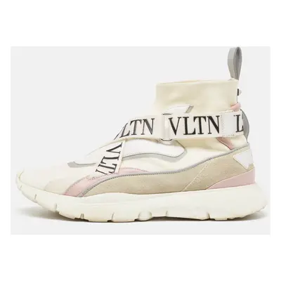 Valentino Multicolor Suede and Fabric VLTN Heroes Sneakers Size 37.5