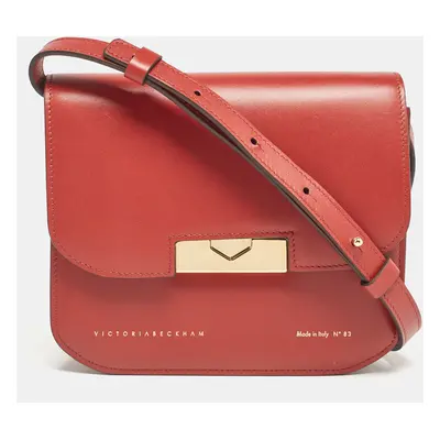 Victoria Beckham Brick Red Leather Eva Crossbody Bag