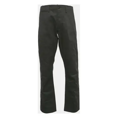 Polo Ralph Lauren Black Cotton Selvedge Chino Straight Fit Pants