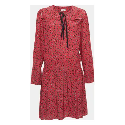 Zadig & Voltaire Red Floral Print Crepe Remus Liberty Mini Dress