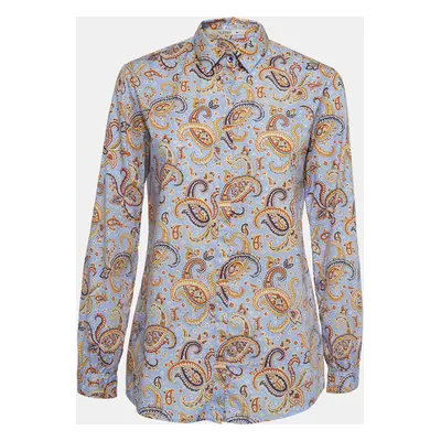 Etro Multicolor Paisley Print Cotton Shirt