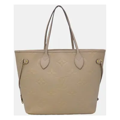 Louis Vuitton Tourterelle Monogram Empriente Leather Neverfull MM Tote Bag