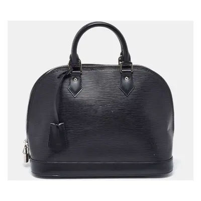 Louis Vuitton Black Epi Leather Alma PM Bag