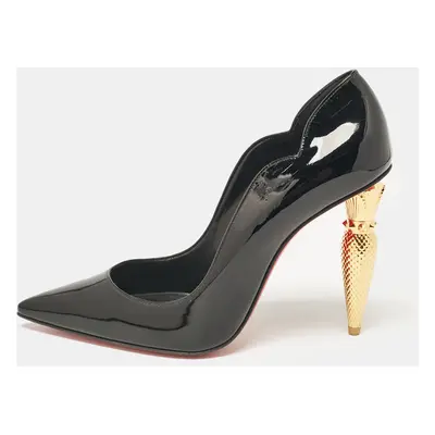 Christian Louboutin Black Patent Leather Lipchick Pumps Size